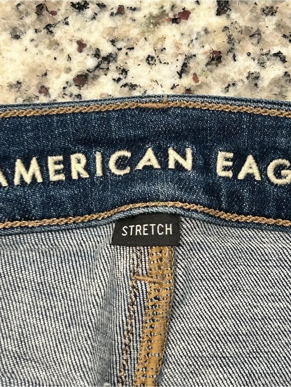 American Eagle Bell Flare Stretch Women’s Blue Jeans 12 Denim Casual Mid Rise